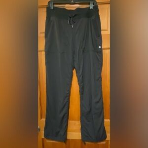 Hard to Find Lululemon Dance Studio Pants Joggers Sz 10 Black Cinched Hem EUC